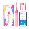 Электрическая зубная щетка для детей Bitvae Smart K7S Kids Electric Toothbrush (4 насадки), розовая